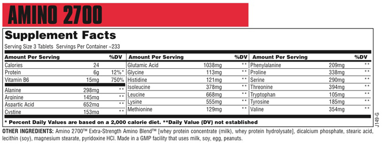 UNIVERSAL AMINO 2700, 350 tabletter