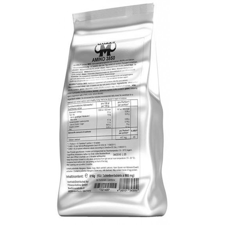 MAMMUT AMINO 3850 , 850 kapsuler