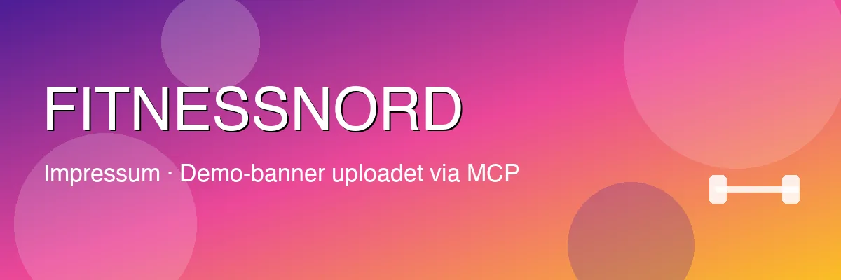 FitnessNord Impressum banner