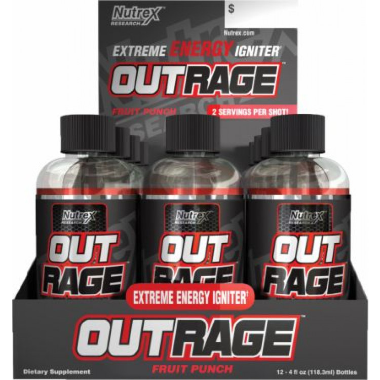 NUTREX OUTRAGE 1 shot (2 portioner)